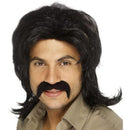 70s Retro Wig Adult Black_1 sm-42253