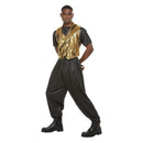 80s Hammer Time Costume Black_1 sm-70006L