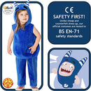 Oddbods Pogo Costume for Kids Blue Jumpsuit