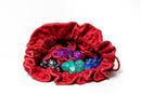 Metallic Dice Games FanRoll Dragon StormTM Velvet Compartment Dice Bag: Dragon Scales