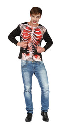 Skeleton Chained 3d Print- Shirt Adult Costume Male Chest Size 44"_1 AC244
