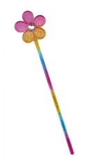 Womens Glitter Rainbow Flower Wand Costume Accessories Female Halloween_1 BA484