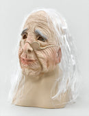 Womens Old Woman Mask & Hair Budget Rubber Masks Female Halloween Costume_1 BM236