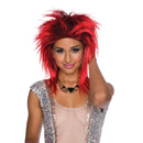 Womens Tina Two Tone Wig Red Black Wigs Female Halloween Costume_2