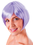 Womens Flirty Flick Lilac Wigs Female Halloween Costume_1 BW866