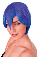 Womens Cosplay Manga Blue Purple Wigs Female Halloween Costume_1 BW904