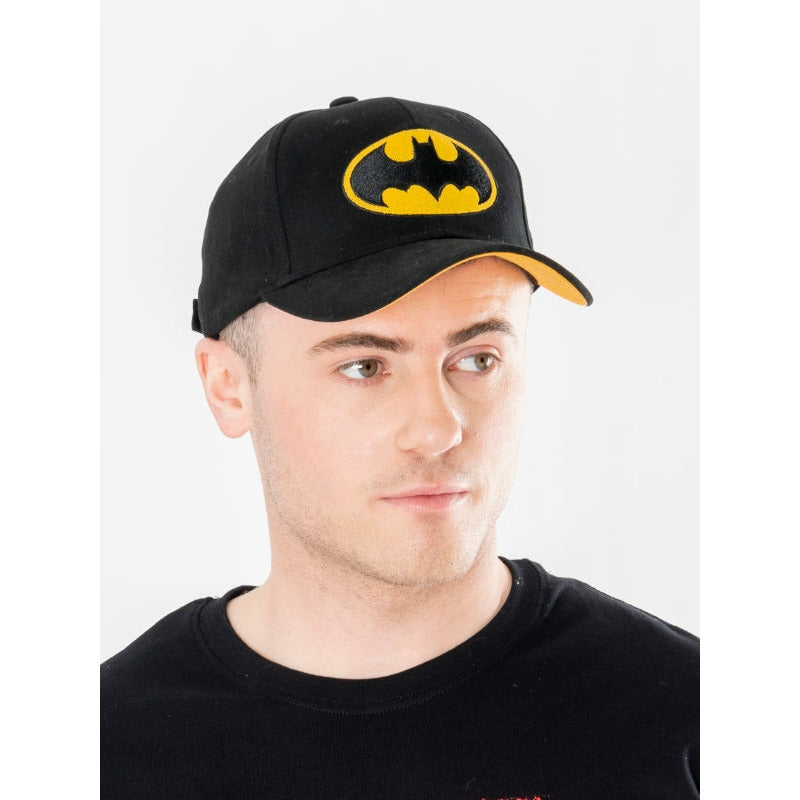 Batman Black Yellow Baseball Cap DC Adult Batman Black Yellow Baseball Cap DC Adult