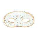 Womens Moon Star Domino White Eye Masks Female Halloween Costume_1 EM205