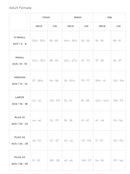 Size Chart Fever Cat Woman Costume Adult Black