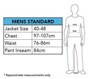 Size Chart Headless Horseman Costume