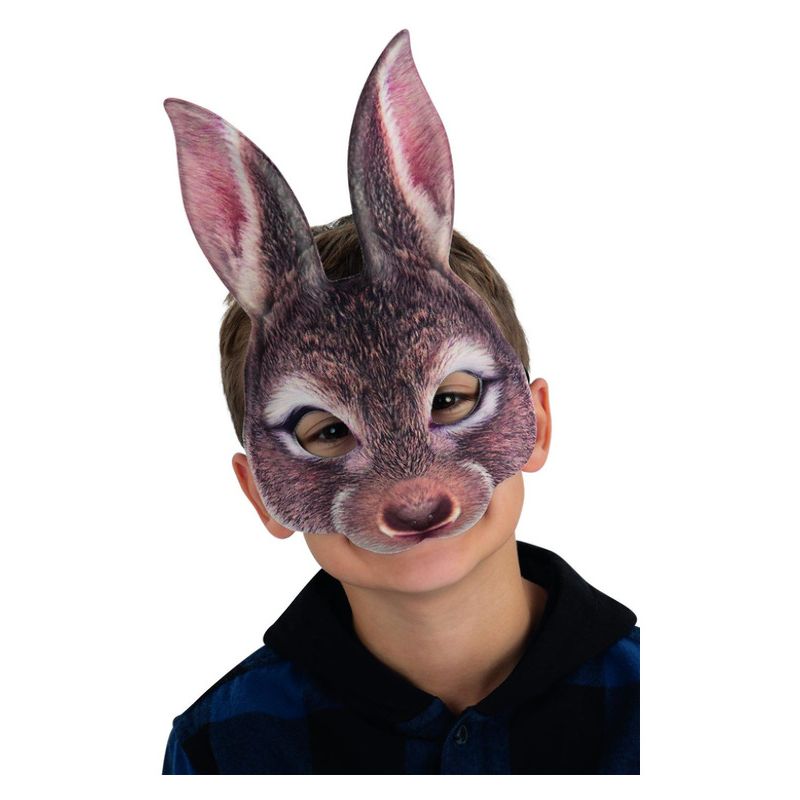 Kids Brown Rabbit Mask Child Kids Brown Rabbit Mask Child