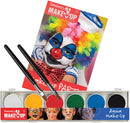 Aqua 6 Colour Box With Book + Sponge Make Up Unisex_1 MU287