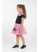 Rock and Roll Sequin Dress Pink Poodle Girl Costume_2
