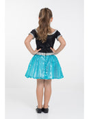 Rock and Roll Sequin Dress Turquoise Poodle Girl Costume_3