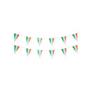 St Patricks Day Triangle Bunting Plastic Adult Green Orange White_1