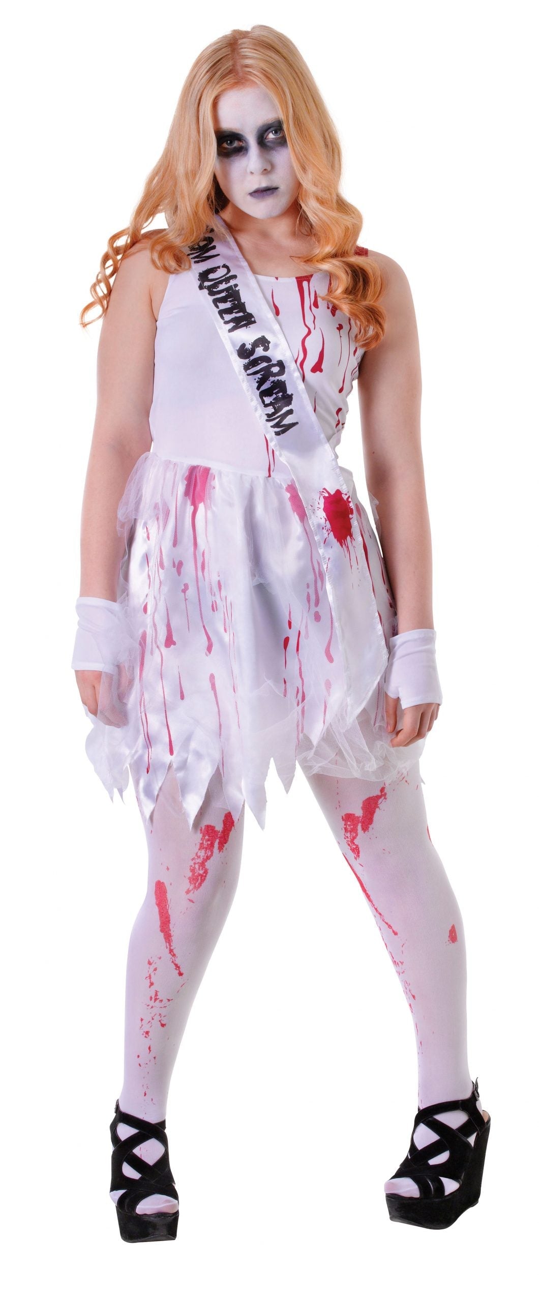 Bloody Prom Queen Teen Costume Female Uk Size 6 10 28 Bloody Prom Queen Teen Costume Female Uk Size 6 10 28