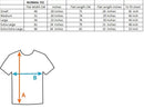 Size Chart Grease T-bird T-Shirt Adult