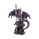 Purple Dragon Blade Sword Gothic Fantasy Letter Opener 22.5cm