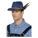 Authentic Bavarian Oktoberfest Hat Adult Blue_2
