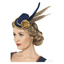 Authentic Bavarian Oktoberfest Mini Hat Adult Blue_2
