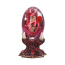 Elemental Dragonlings Fire Dragon in Clear Egg 12cm