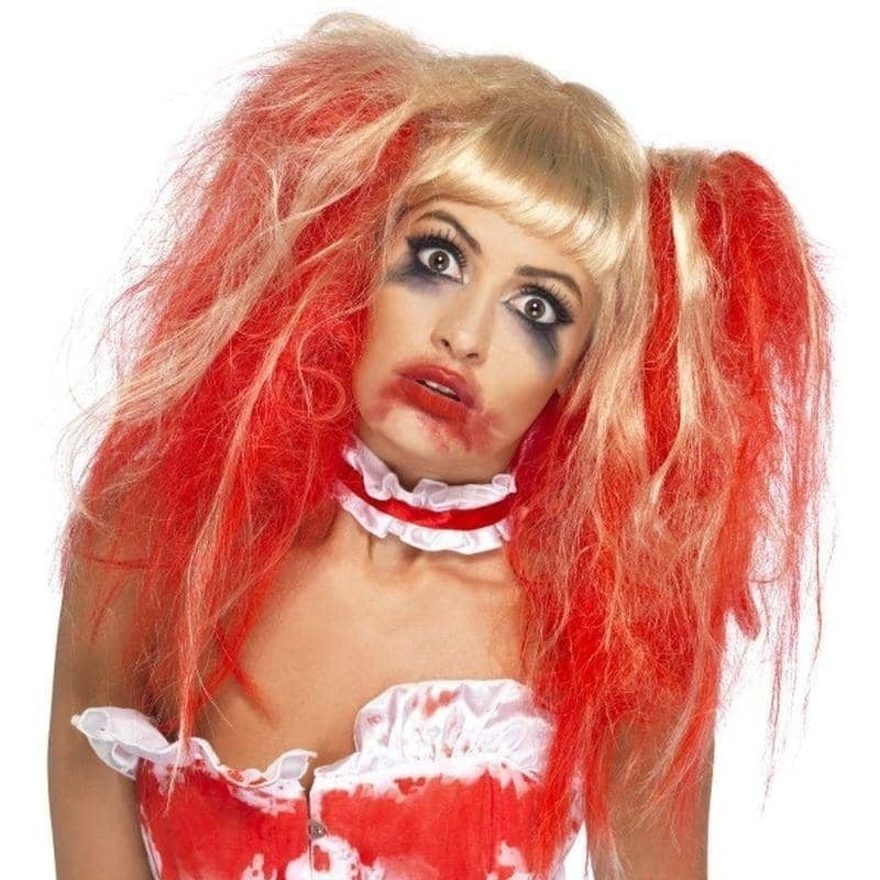 Blood Drip Wig Adult Blonde Red Blood Drip Wig Adult Blonde Red
