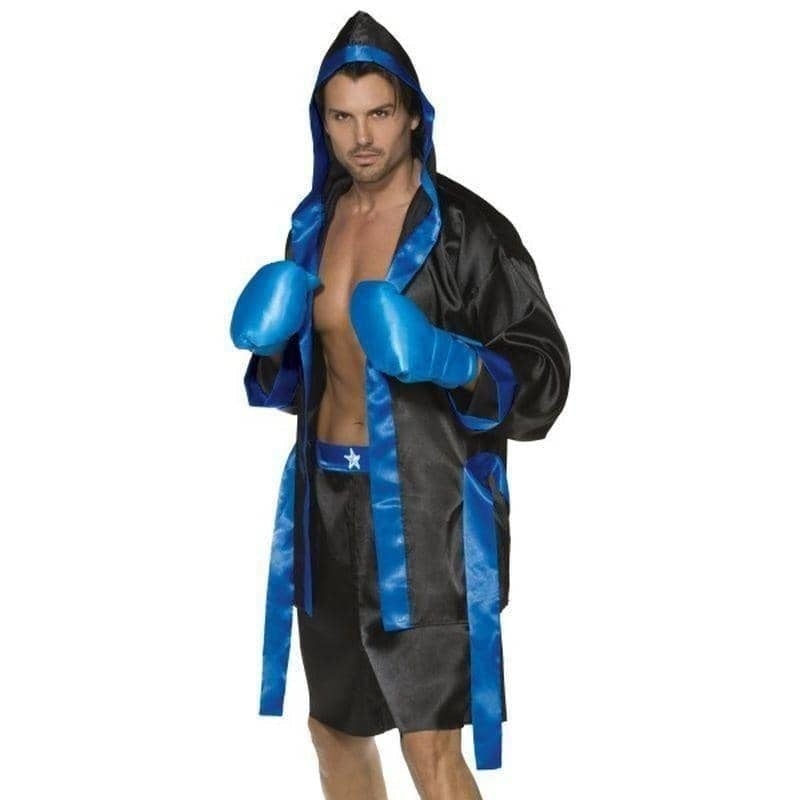 Boxer Costume Adult Black Blue Boxer Costume Adult Black Blue