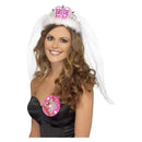 Bride To Be Tiara With Veil Adult White_2
