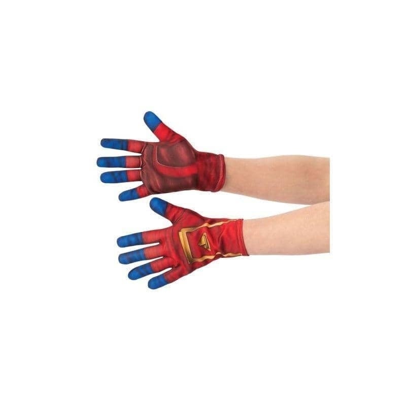 Captain Marvel Childs Costume Accessory Gloves Red Blue Captain Marvel Childs Costume Accessory Gloves Red Blue