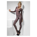 Cheetah Print Bodysuit Adult Brown_2