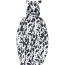 Cow Party Poncho Adult White Black_3