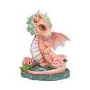 Carnation Flower Dragon Figurine 12cm