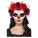 Day Of The Dead Rose Eyemask Adult Red_2