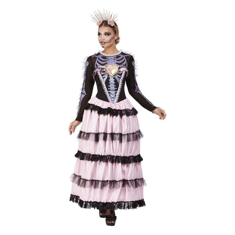 Deluxe Day Of The Dead Senorita Costume Pink Deluxe Day Of The Dead Senorita Costume Pink