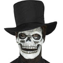 Foam Latex Skeleton Face Prosthetic Adult White_1 sm-46785