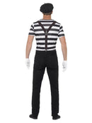 Gentleman Mime Artist Costume Adult Black Make Up