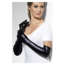Gloves Wet Look Adult Black_2
