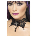 Gothic Lace Choker Adult Black_2