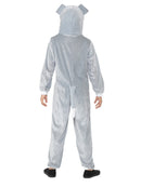Dog Costume Kids Grey Hooded Jumpsuit