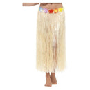 Hawaiian Hula Skirt With Flowers Adult Natural_2