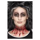 Latex Stitched Neck Scar Prosthetic Adult Red_2