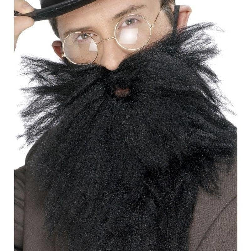 Long Beard & Tash Adult Black Long Beard & Tash Adult Black