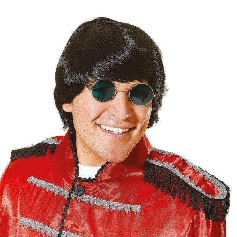 Mens Groovy 60s Wig Black Wigs Male Halloween Costume Mens Groovy 60s Wig Black Wigs Male Halloween Costume