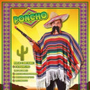 Mens Mexican Poncho Packaged Adult Costume Male Halloween_2