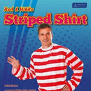 Mens Striped Shirt Red White Adult Costume Male Halloween_2