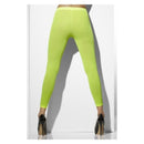 Opaque Footless Tights Adult Neon Green_2