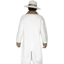 Pimp Costume White and Leopard Skin Adult Gold_2