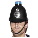 Police Helmet With Flashing Siren Light Adult Black_2