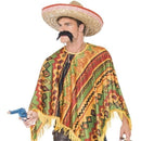 Poncho & Moustache Adult Yellow with Red_1 sm-43904