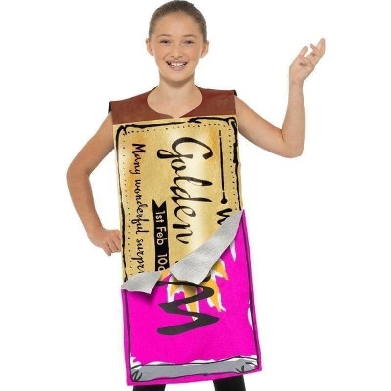Roald Dahl Winning Wonka Bar Costume Kids Purple Roald Dahl Winning Wonka Bar Costume Kids Purple